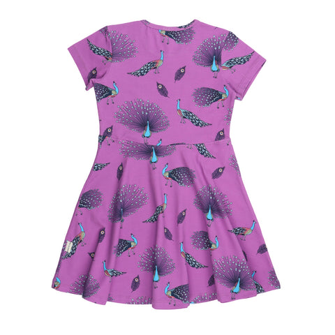 Fancy Peacocks-Flared Dress