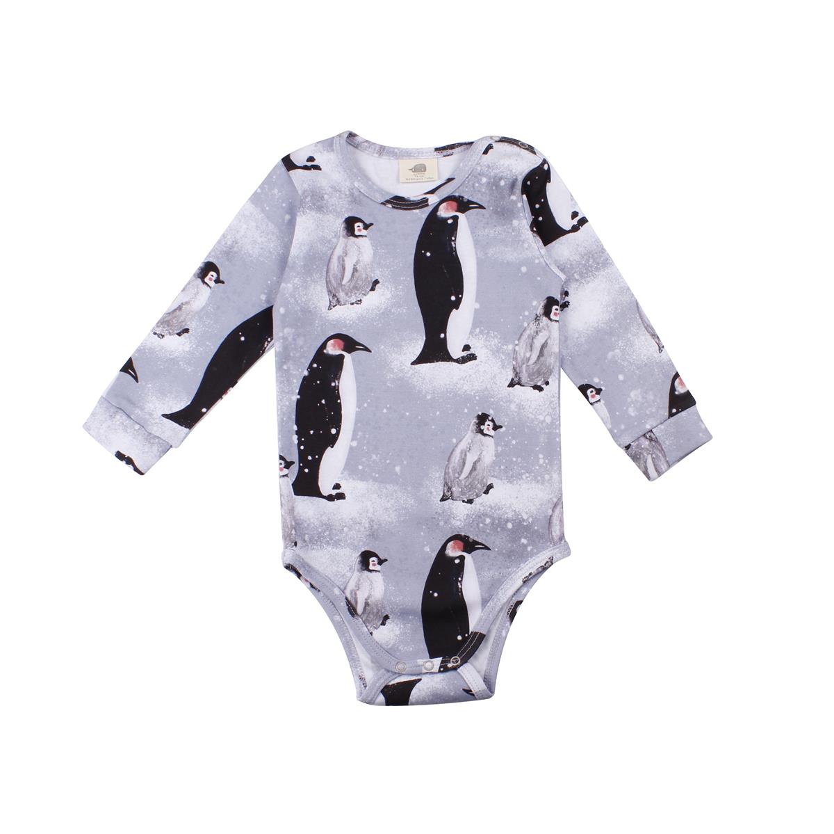 Langarm Body aus Baumwolle (Bio)