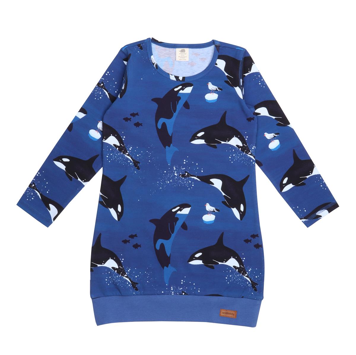Robe à manches longues en coton (biologique)