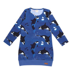 Robe à manches longues en coton (biologique)