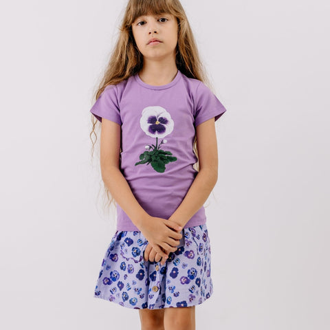 Purple Violas-T-Shirt