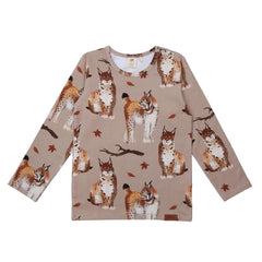 Camisa de manga comprida confeccionada em algodão (orgânico)