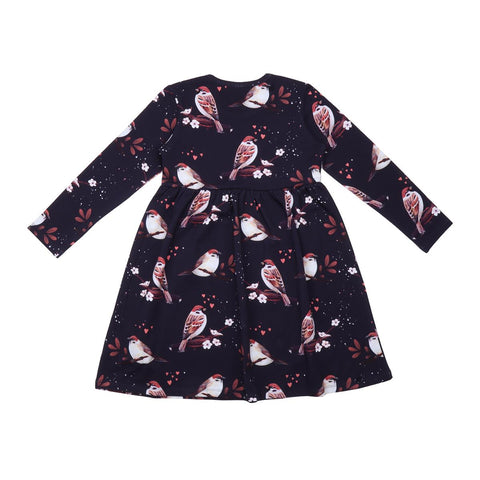 Langarm Kleid aus Baumwolle (Bio)