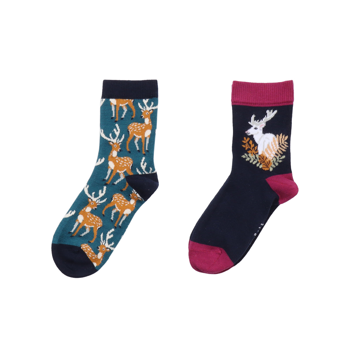 Kinder-Strumpfhose aus Bio-Baumwolle – Rosa Design mit Pferdemotiven