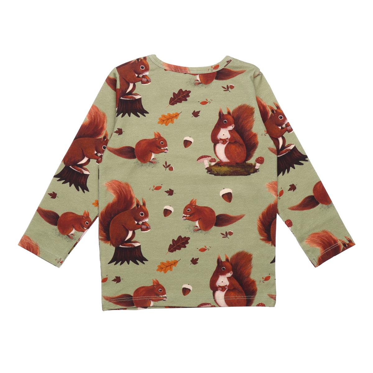 Camisa de manga comprida confeccionada em algodão (orgânico)