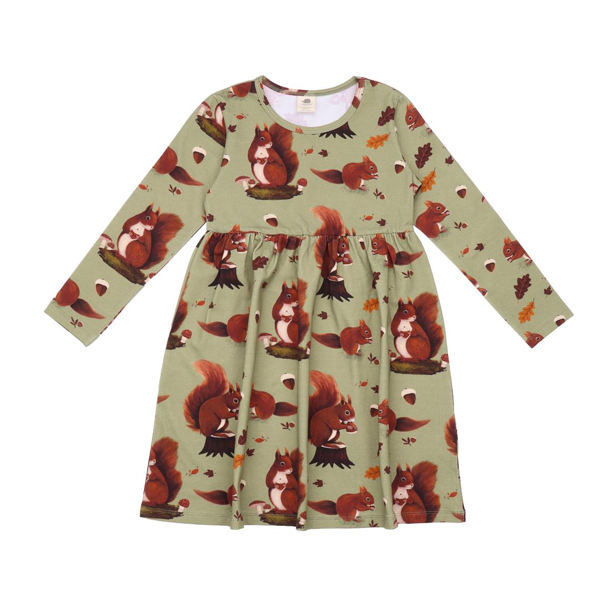 Robe à manches longues en coton (biologique)