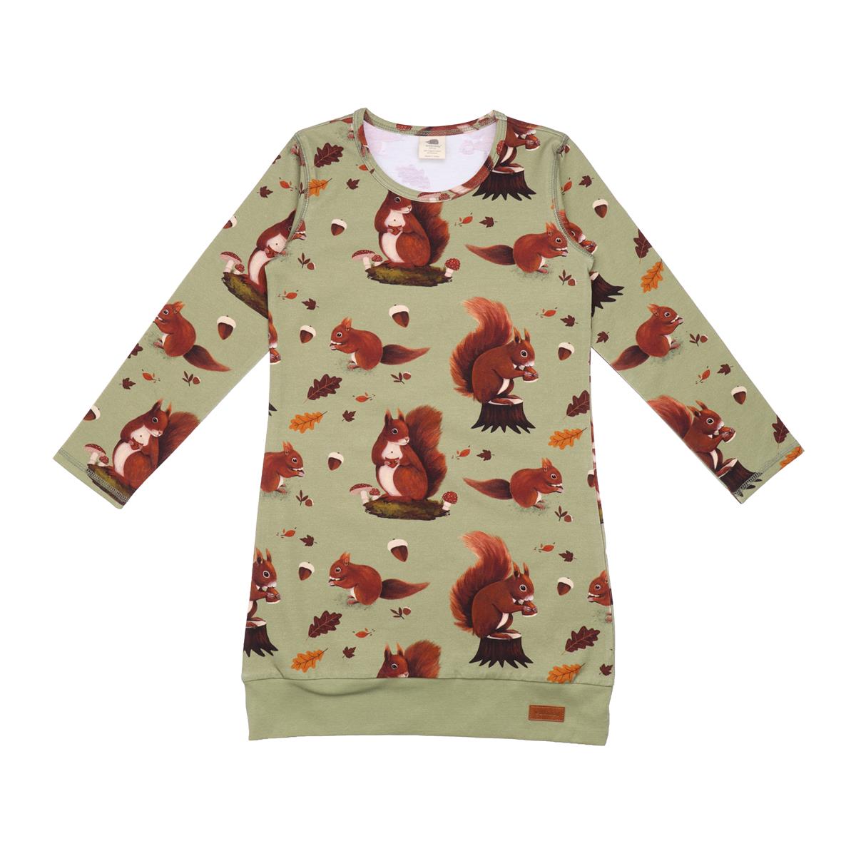 Robe à manches longues en coton (biologique)