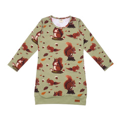 Robe à manches longues en coton (biologique)