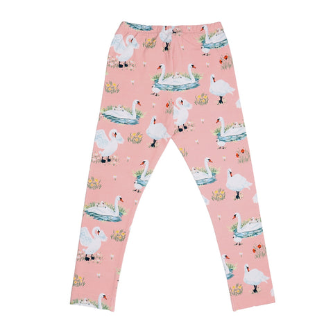 Swans in Spring-Leggings