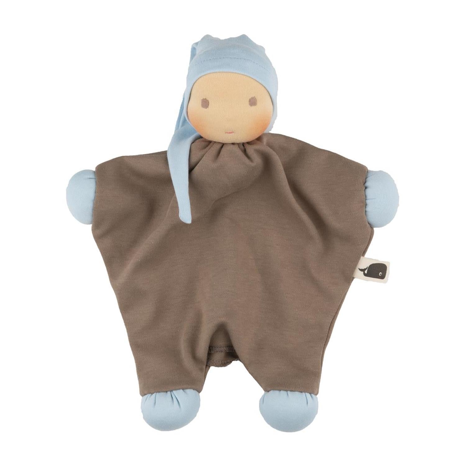 Handpuppe Blau Waldorf art puppe stoffpuppe montessori