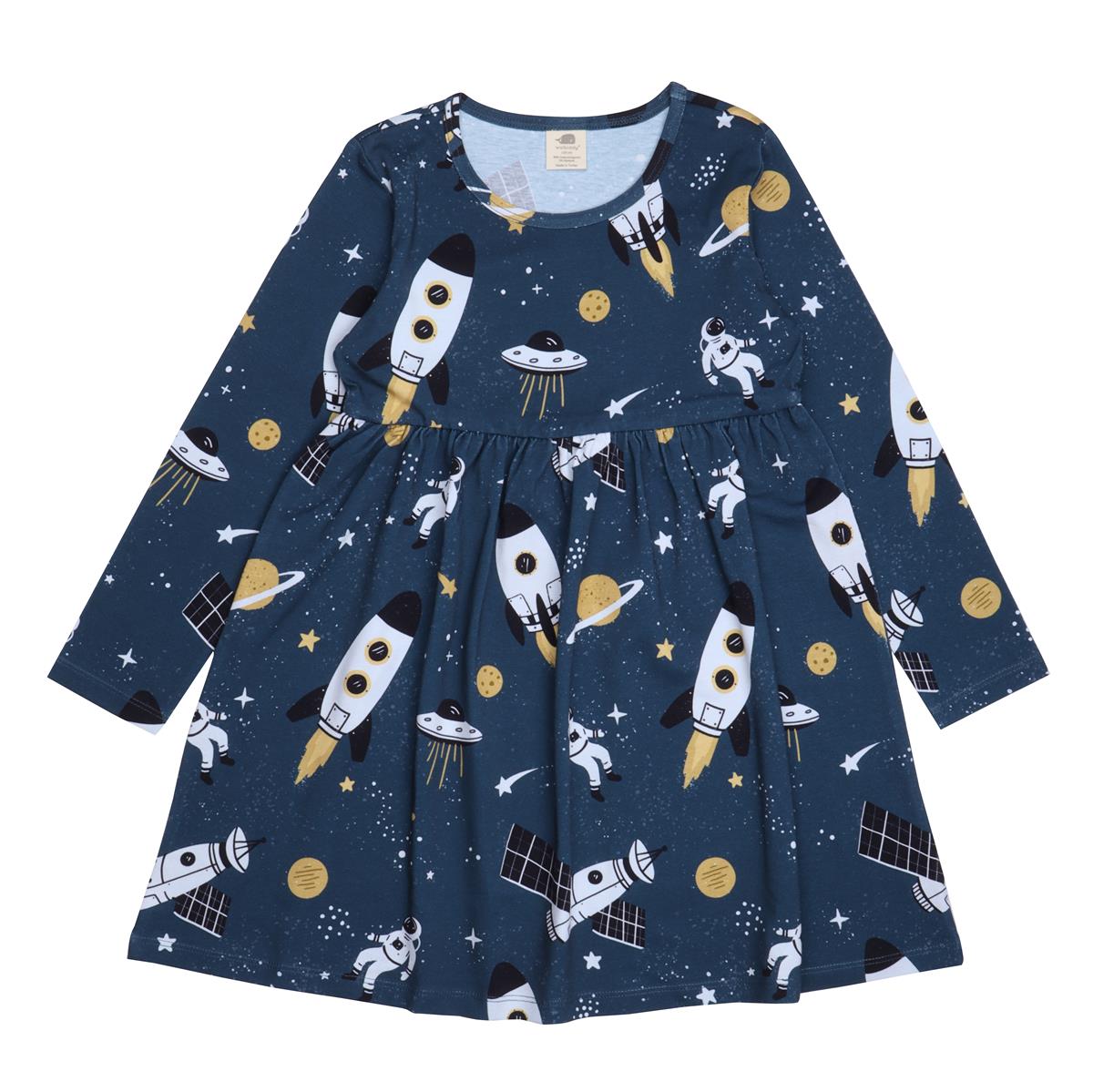 Langarm Kleid aus Baumwolle (Bio)