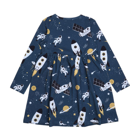 Langarm Kleid aus Baumwolle (Bio)