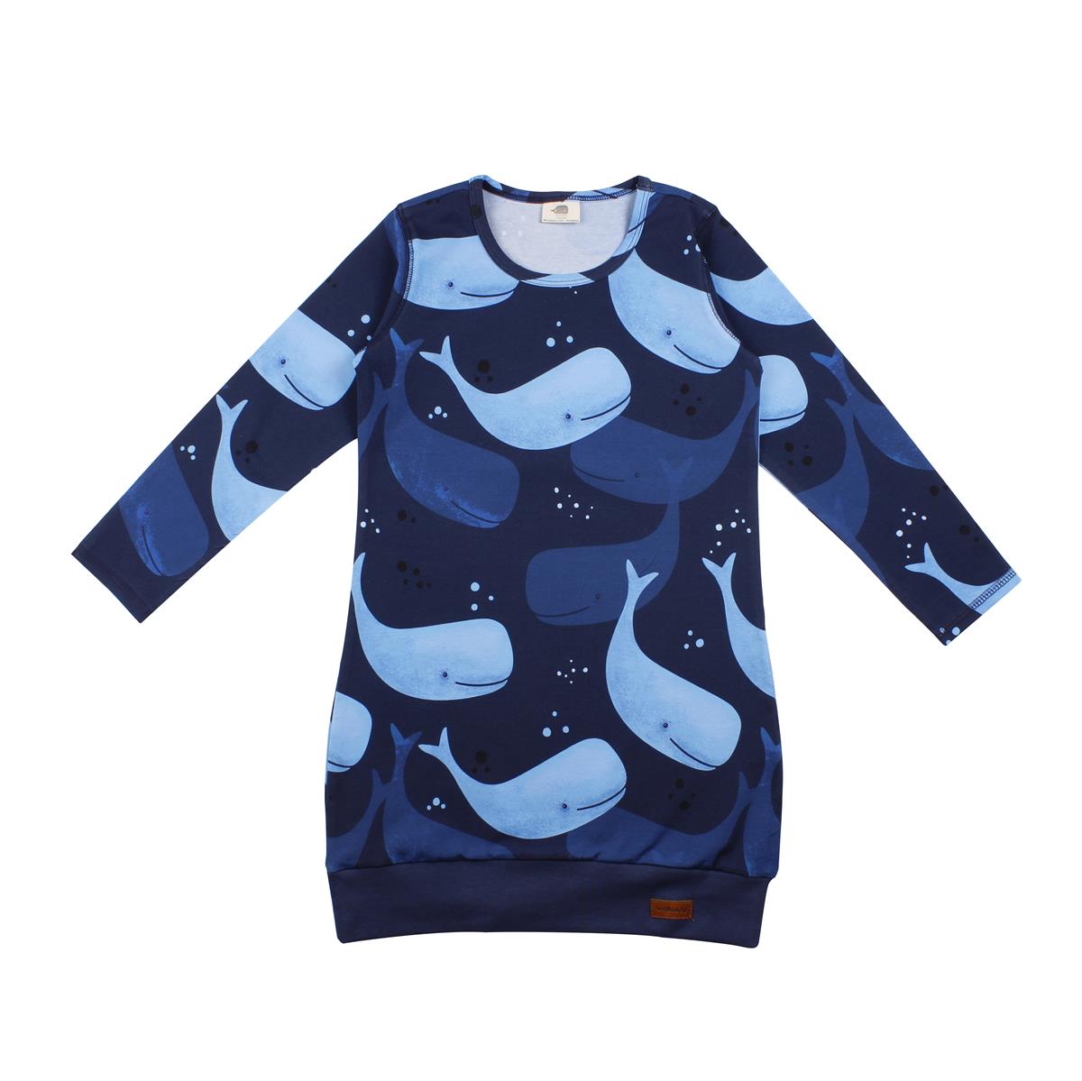 Langarm Kleid aus Baumwolle (Bio)