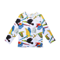 Camisa de manga comprida confeccionada em algodão (orgânico)