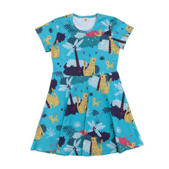 Kurzarm Kleid aus Baumwolle (Bio)