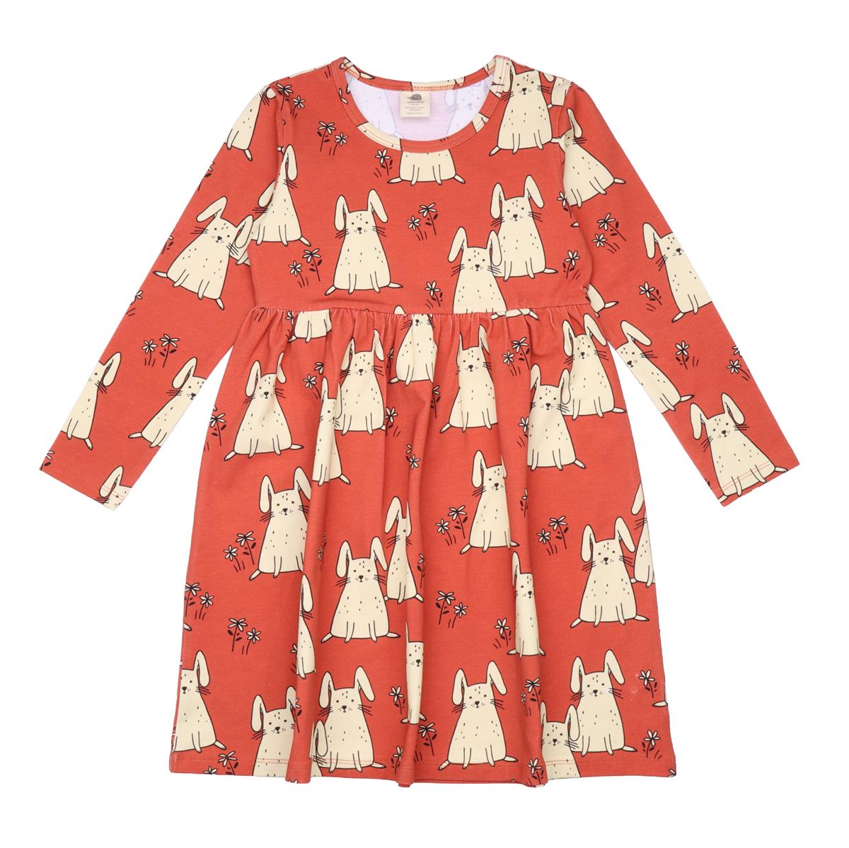 Langarm Kleid aus Baumwolle (Bio)