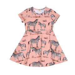 Kurzarm Kleid aus Baumwolle (Bio)