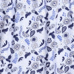 Blue Birds and Flowers Blouse