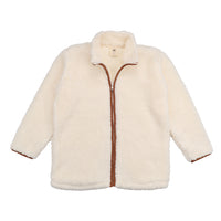 Cream Fleece-Fleece Jacket