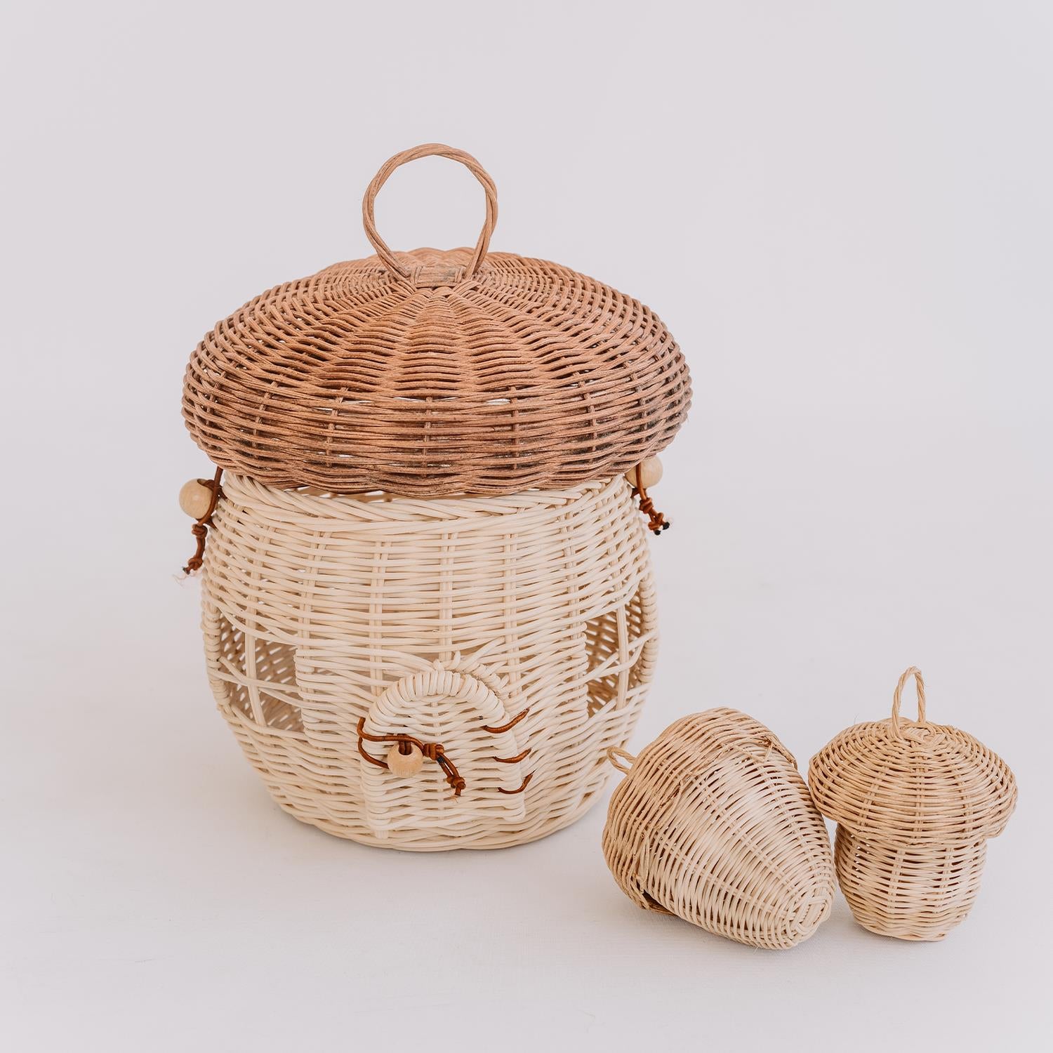 Rattan-Pilztasche