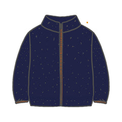 Navy Fleece-Fleece Jacket