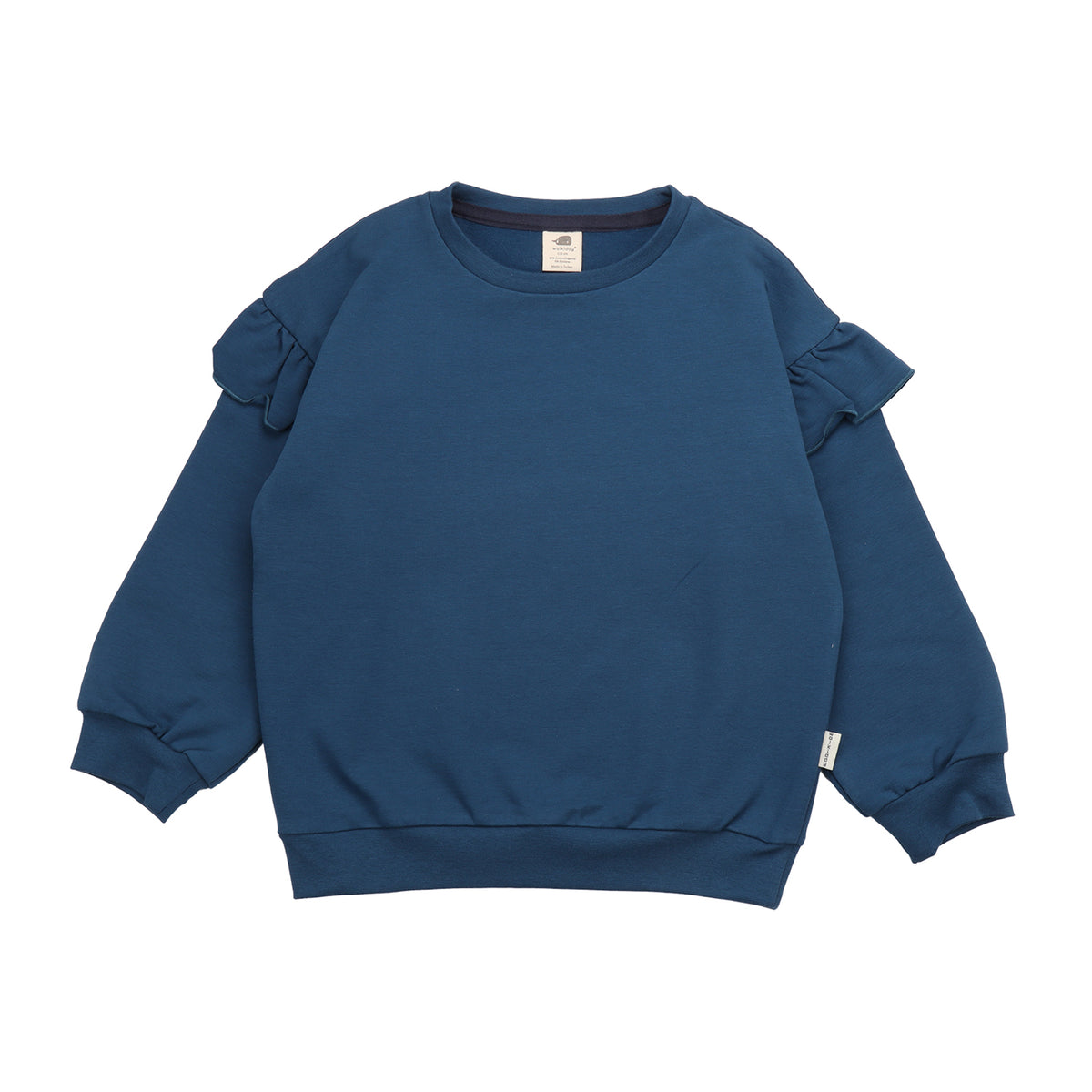 Navy - Ruffle Sweatshirt