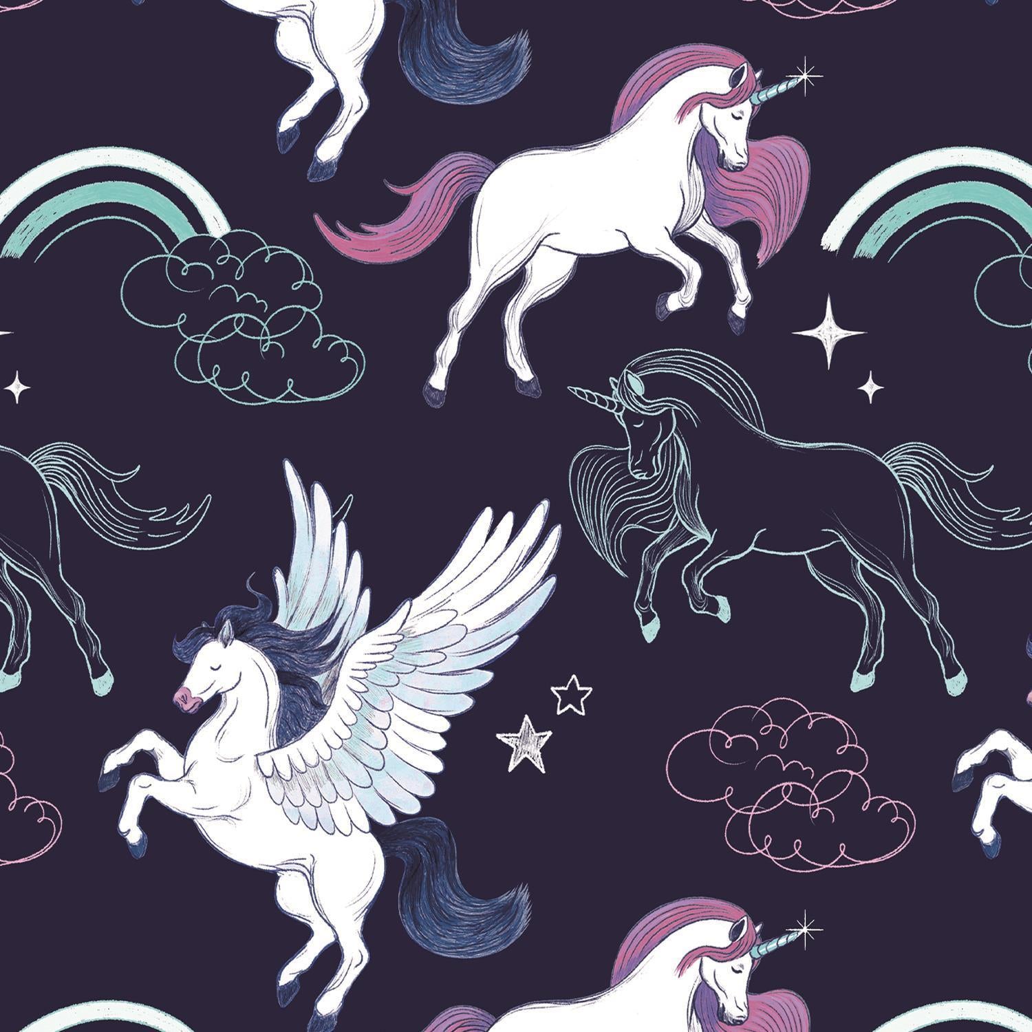 Unicorni e Pegasi - Abito a pieghe